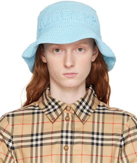 burberry bucket hat blue and orange|burberry bucket hat on sale.